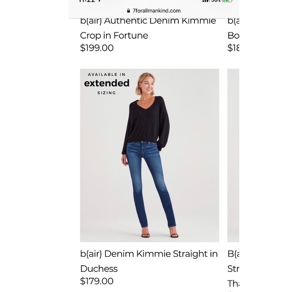 7 For All Mankind Denim - Kimmie Straight Leg 7 For All Mankind Jeans